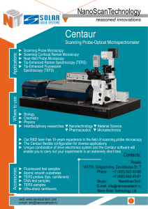 Centaur NanoScanTechnology reasoned innovations Scanning Probe-Optical Microspectrometer