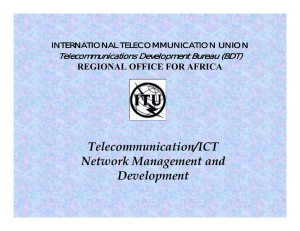INTERNATIONAL TELECOMMUNICATION UNION