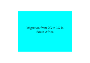 Migration from 2G to 3G in South Africa