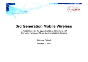 3rd Generation Mobile Wireless