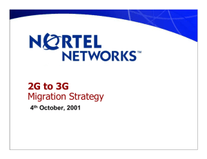 2G to 3G Migration Strategy 4 October, 2001