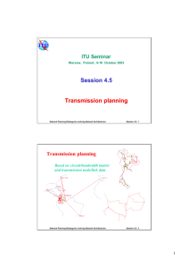 Session 4.5 Transmission planning ITU