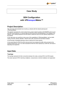 Case Study SDH Configuration VPI Maker™