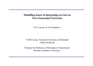 Modelling issues of integrating services in Next Generation Networks