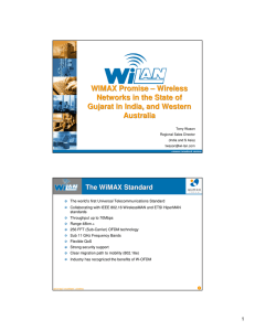 WIMAX Promise – Wireless Networks in the State of Australia