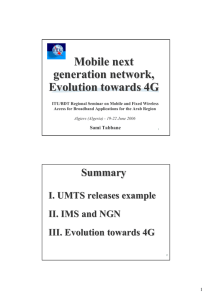 Mobile next generation network, Evolution towards 4G