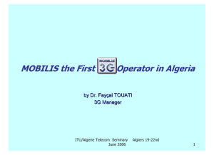 MOBILIS the First        ... by Dr. Fay al TOUATI