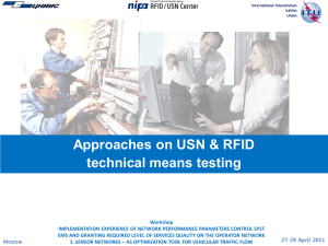 Approaches on USN &amp; RFID technical means testing