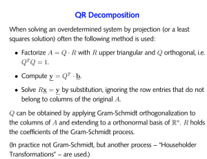 QR Decomposition