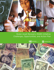 Stolen Asset Recovery (StAR) Initiative: Challenges, Opportunities, and Action Plan