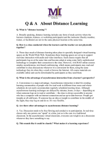 Q &amp; A   About Distance Learning