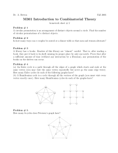 M301 Introduction to Combinatorial Theory