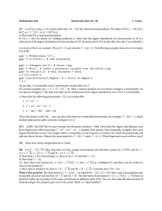 Mathematics 466 Homework (due Oct. 10) A. Hulpke