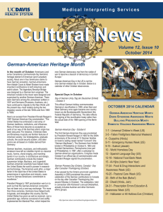 German-American Heritage Month