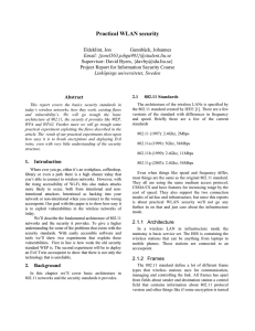 Practical WLAN security