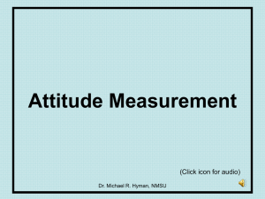 Attitude Measurement (Click icon for audio) Dr. Michael R. Hyman, NMSU