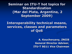 Seminar on ITU-T hot topics for Standardization (Mar del Plata, Argentina, 2
