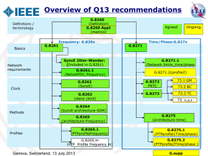 Overview of Q13 recommendations