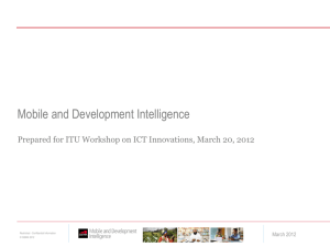 Mobile and Development Intelligence  March 2012