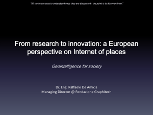 From research to innovation: a European perspective on Internet of places