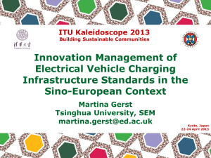 Innovation Management of Electrical Vehicle Charging Infrastructure Standards in the Sino-European Context