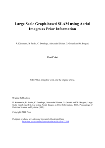 Large Scale Graph-based SLAM using Aerial Images as Prior Information Post Print