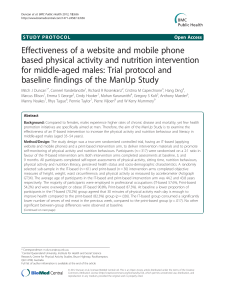 Effectiveness of a website and mobile phone