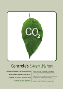 concrete’s  Metakaolin’s concrete-iMproving benefits create a practical path to reducing co