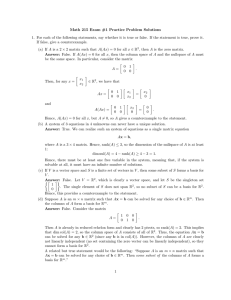 Math 215 Exam #1 Practice Problem Solutions