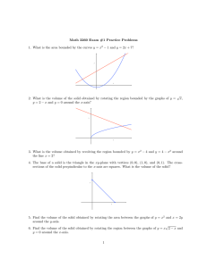 Math 2260 Exam #1 Practice Problems