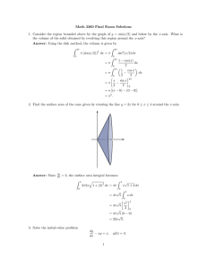 Math 2260 Final Exam Solutions
