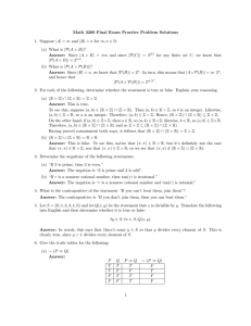 Math 3200 Final Exam Practice Problem Solutions