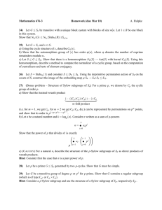 Mathematics 676-3 Homework (due Mar 10) 24) 25)