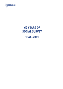 60 YEARS OF SOCIAL SURVEY 1941–2001