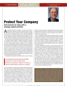 A Protect Your Company LegAL BrIeFS
