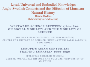 Local, Universal and Embodied Knowledge: Natural History