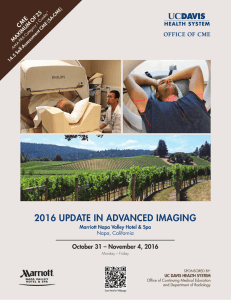 2016 UPDATE IN ADVANCED IMAGING CME October 31 – November 4, 2016