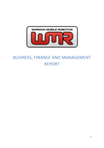 BUSINESS, FINANCE AND MANAGEMENT REPORT 1