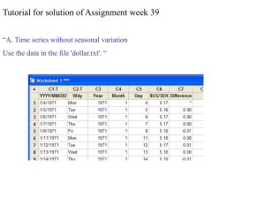 Tutorial for solution of Assignment week 39