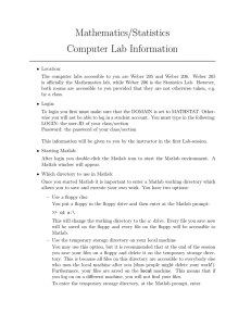 Mathematics/Statistics Computer Lab Information
