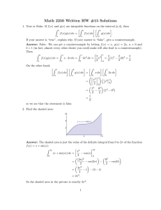 Math 2250 Written HW #15 Solutions