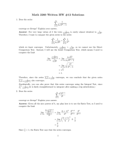 Math 2260 Written HW #12 Solutions