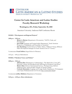 Center for Latin American and Latino Studies Faculty Research Workshop