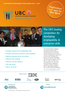 The UK’s leading competition for developing employability &amp;