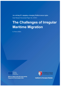 The Challenges of Irregular Maritime Migration Jean Monnet Occasional Paper No. 4/2013