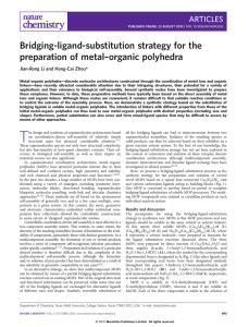 Bridging-ligand-substitution strategy for the preparation of metal–organic polyhedra *