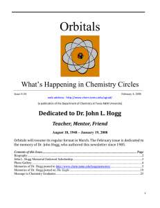 Orbitals  What’s Happening in Chemistry Circles