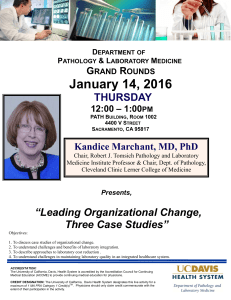 January 14, 2016 THURSDAY “Leading Organizational Change,