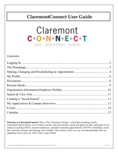 ClaremontConnect User Guide