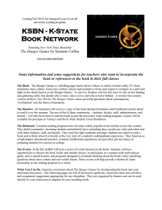 KSBN - K-State Book Network The Hunger Games